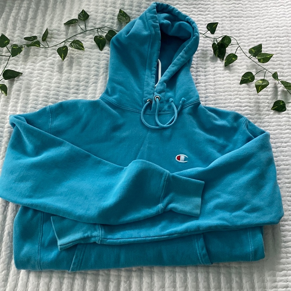 Blue Champion Reverse Weave Sweatshirt
